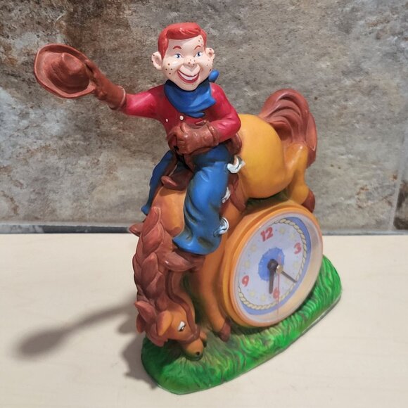 Vintage Howdy Doody Bucking Bronco Clock 1988 Clock Works - Picture 5 of 11